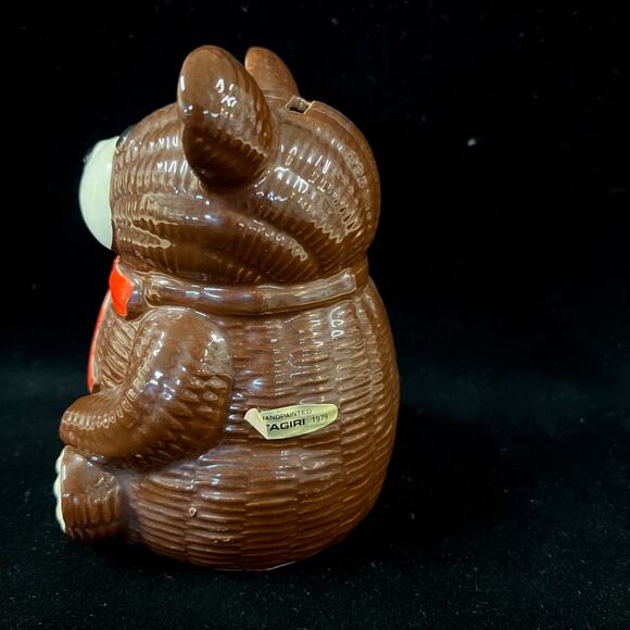 VTG Coin Bank Otagiri Ceramic Teddy Bear Set 2 Mama & Baby 6" & 4.5" Japan MOC - Picture 3 of 7